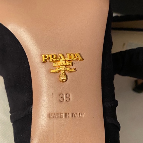 Prada suede heels with bows on the toes - Picture 6 of 10